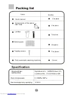 Preview for 18 page of Haier HWM6815 User Manual