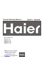 Haier HWM70-111S User Manual preview