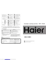 Haier HWM70-12688NZP User Manual preview