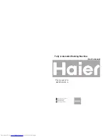 Haier HWM75-0528 A User Manual preview