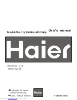 Preview for 1 page of Haier HWM75-276S User Manual