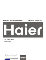 Preview for 1 page of Haier HWM75-27S User Manual