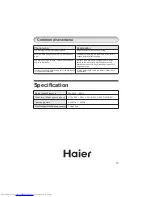 Preview for 15 page of Haier HWM75-7288 User Manual