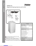 Haier HWM80-35 User Manual preview