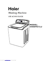 Haier HWMP95TLU Use & Care Manual preview