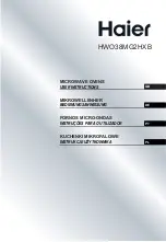 Haier HWO38MG2HXB User Instructions предпросмотр