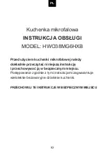 Предварительный просмотр 62 страницы Haier HWO38MG6HXB User Instructions