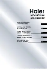 Preview for 1 page of Haier HWO45NB2H0B1 User Instructions