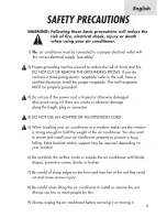 Preview for 3 page of Haier HWS08XH7 - Cool Heat Window Air Conditioner/Heat... User Manual