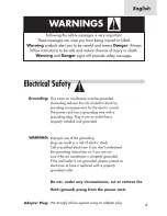 Preview for 5 page of Haier HWS08XH7 - Cool Heat Window Air Conditioner/Heat... User Manual