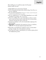 Preview for 9 page of Haier HWS08XH7 - Cool Heat Window Air Conditioner/Heat... User Manual