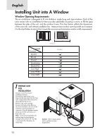 Preview for 12 page of Haier HWS08XH7 - Cool Heat Window Air Conditioner/Heat... User Manual