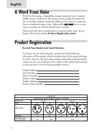 Preview for 2 page of Haier HWS18VCA User Manual