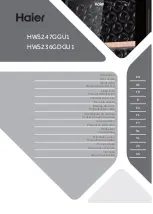 Haier HWS247GGU1 User Manual preview