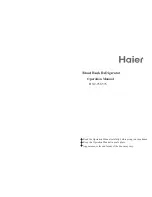 Haier HXC-936 Operation Manual preview