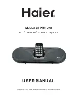 Preview for 1 page of Haier IPDS-20 User Manual