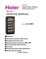 Предварительный просмотр 1 страницы Haier JC-398G Service Manual