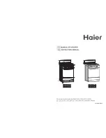 Preview for 1 page of Haier KGG5201-A1 Instruction Manual