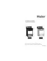 Haier KGG5201-A1 Instruction Manual preview