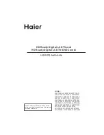 Preview for 1 page of Haier L15TA11W User Manual