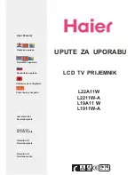 Preview for 1 page of Haier L1911W-A User Manual