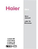 Предварительный просмотр 2 страницы Haier L1911W-A User Manual