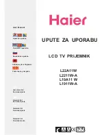 Preview for 1 page of Haier L19A11W User Manual
