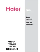 Preview for 2 page of Haier L19A11W User Manual