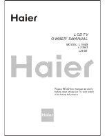 Haier L19M3 Owner'S Manual preview