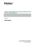 Haier L19R1W User Manual preview