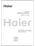 Haier L24C360 Owner'S Manual preview