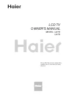 Предварительный просмотр 1 страницы Haier L24T6 Owner'S Manual