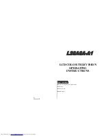 Предварительный просмотр 1 страницы Haier L26A6A-A1 Operating Instructions Manual