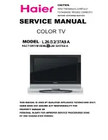 Preview for 1 page of Haier L26A9A Service Manual