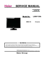 Preview for 1 page of Haier L26B1120b Service Manual