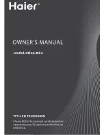 Preview for 2 page of Haier L26F6 Owner'S Manual