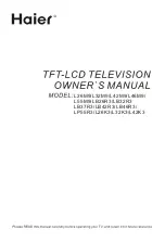 Preview for 1 page of Haier L26M9 Owner'S Manual