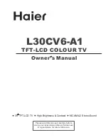 Preview for 1 page of Haier L30CV6-A1 Owner'S Manual