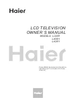 Preview for 1 page of Haier L32R1, L40R1, L42R1 Owner'S Manual