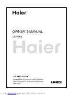 Preview for 1 page of Haier L37K30B User Manual