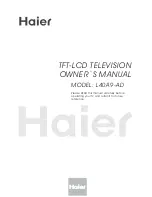 Preview for 1 page of Haier L40A9-AD Owner'S Manual