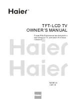 Preview for 1 page of Haier L40F1180 Owner'S Manual