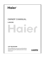 Haier L40K30B Owner'S Manual preview