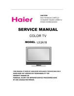 Preview for 1 page of Haier L52A18 User Manual