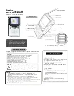 Предварительный просмотр 1 страницы Haier LCD258 Instruction Manual