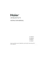 Preview for 1 page of Haier LE22M600CF Instruction Manual