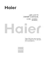 Haier LE22P600 Owner'S Manual preview