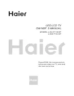 Предварительный просмотр 1 страницы Haier LE22T1000F Owner'S Manual