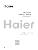 Haier LE24B600 Owner'S Manual preview