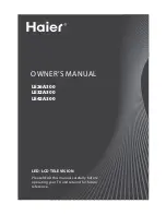 Haier LE26A300 User Manual preview